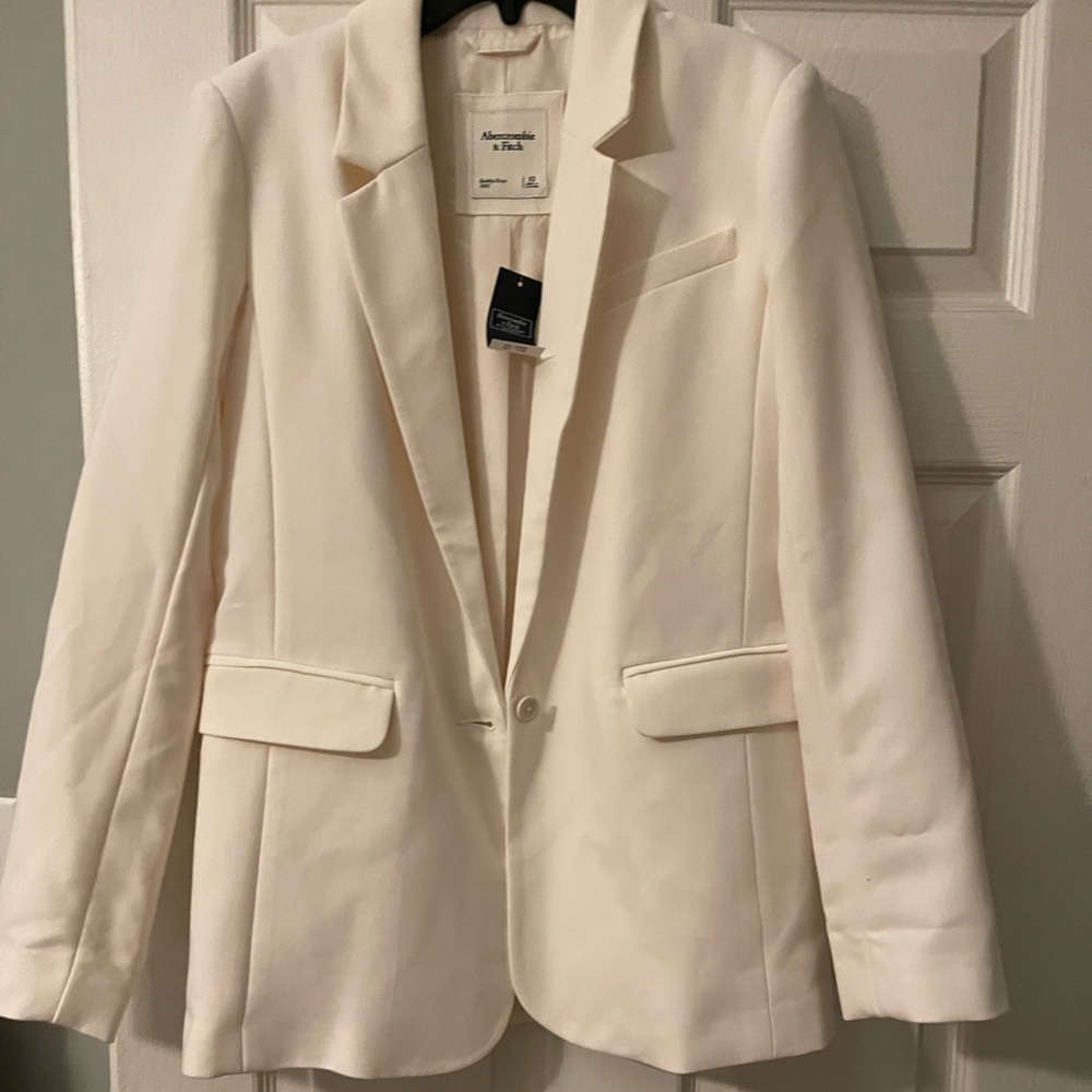 NWT Abercrombie & Fitch White/Ivory Blazer XS